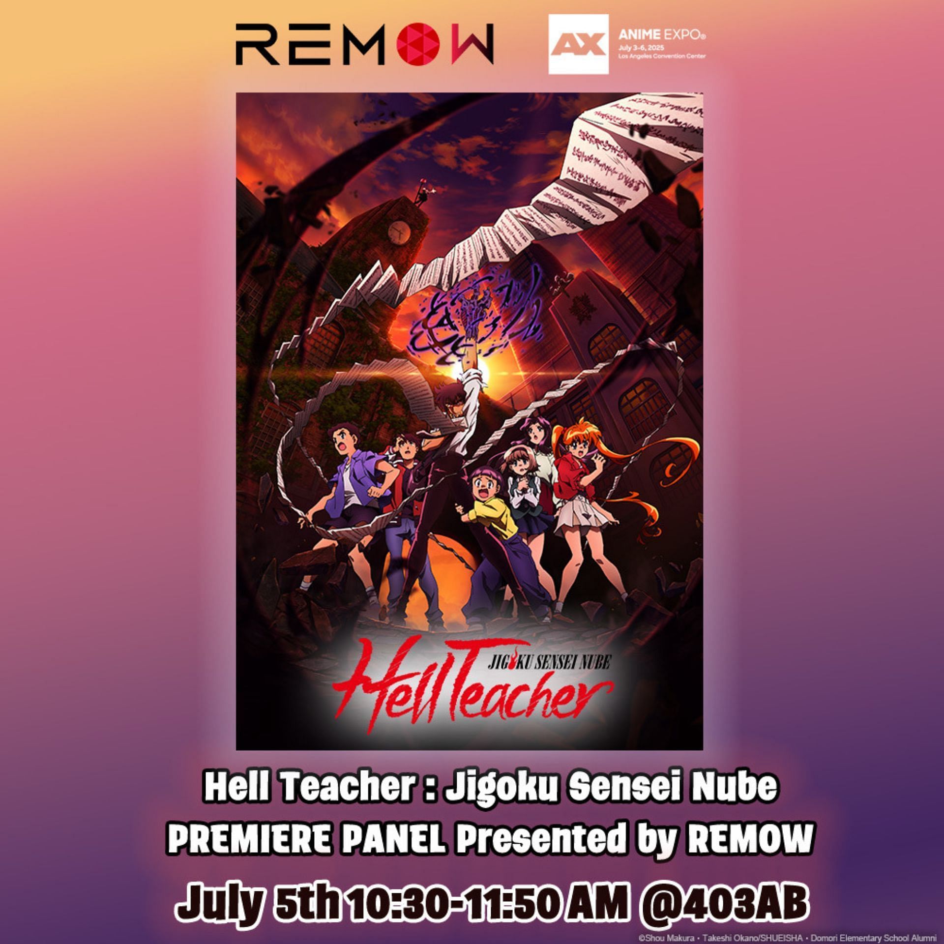 Hell Teacher Nube announces Anime Expo 2025 Panel (Image via REMOW)